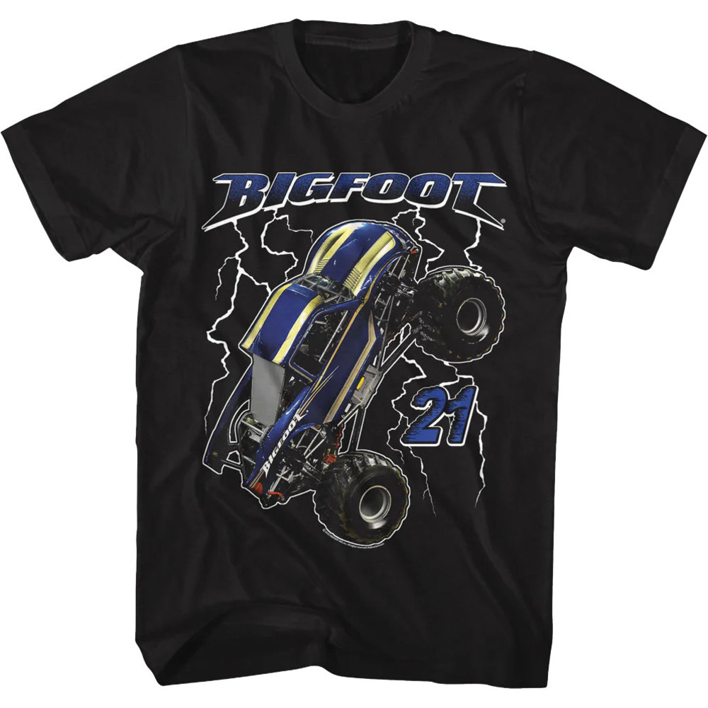 Lightning Bolts Bigfoot 21 Tshirt